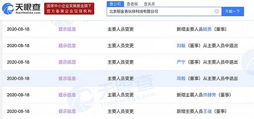 人事变动与技术战略转型 原CFO周毅卸任北京郁金香伙伴科技董事，聚焦软件技术转让
